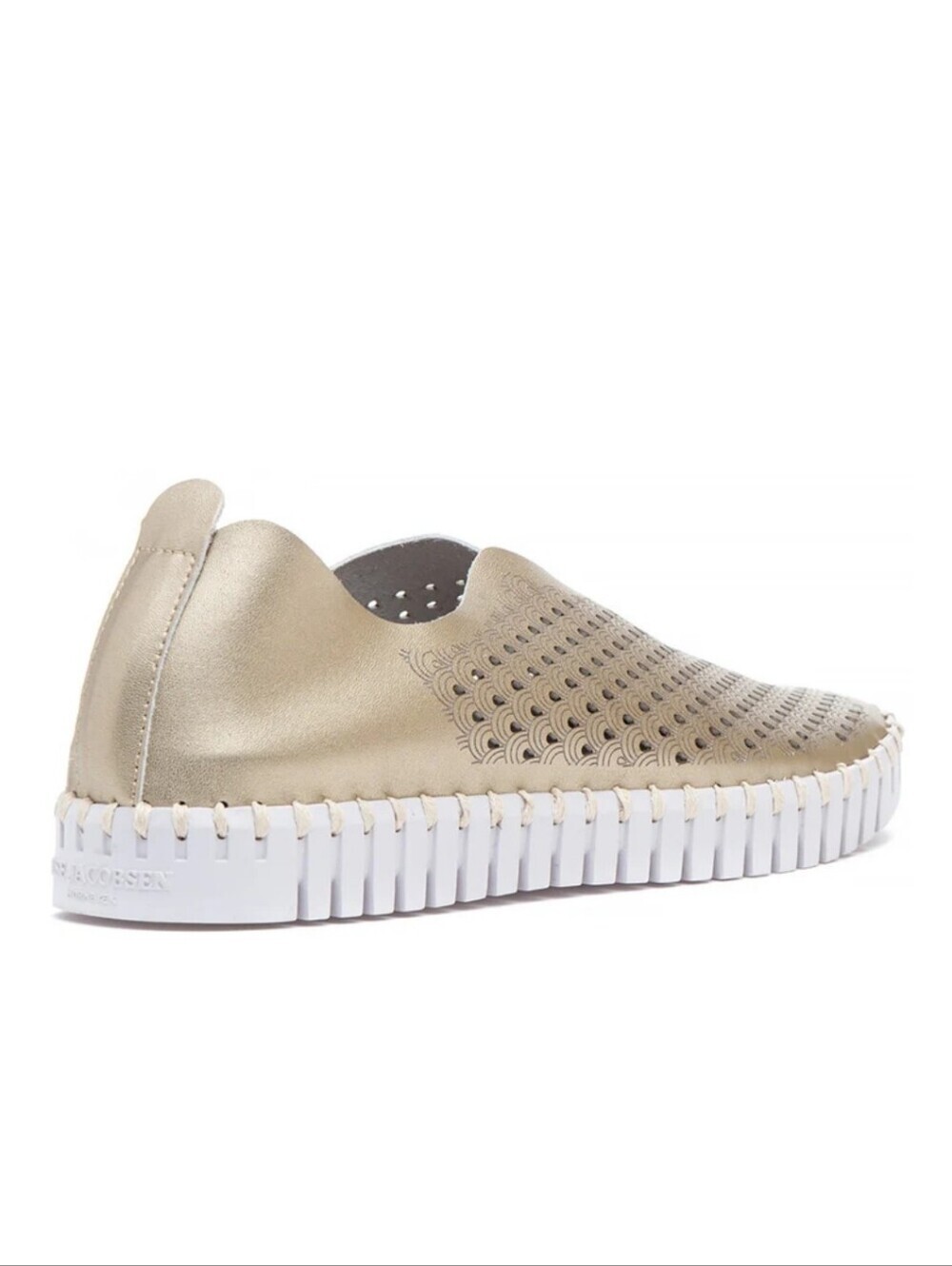 Ilse Jacobsen HORNBAEK, Women's Tulip Flat , Metallic Platin (Gold), Size 37 - Picture 3 of 9